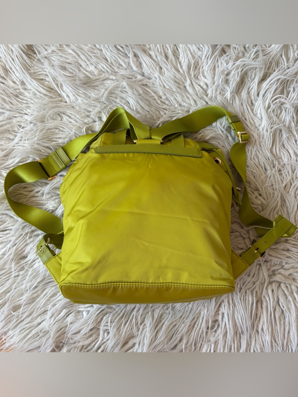 Prada Re-Edition 1978 Small Re-Nylon Tessuto Fern Green Backpack EUC - Picture 6 of 16